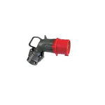 Legrand, Hypra IP44 Red 2P+E Angled Industrial Power Plug, Rated At 16A, 415 V No