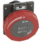 Legrand, Hypra IP67 Red 3P+E Socket Socket, Rated At 32A, 440 V No