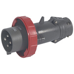 Legrand, Hypra IP67 Red 3P+E Industrial Power Plug, Rated At 32A, 440 V No