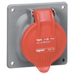 Legrand, Hypra IP44 Red 3P+E Socket Socket, Rated At 63A, 415 V No