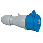 Legrand, P 17 Tempra Pro IP44 Blue 3P+E Industrial Power Socket, Rated At 16A, 250 V No