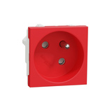Schneider Electric, New Unica IP3X Red Flush Mount 2P+E Socket Socket, Rated At 16A, 250 V