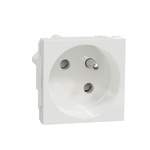 Schneider Electric, New Unica IP3X White Flush Mount 2P+E Socket Socket, Rated At 16A, 250 V