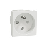 Schneider Electric, New Unica IP3X White Flush Mount 2P+E Socket Socket, Rated At 16A, 250 V