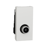 Schneider Electric, New Unica IP20 White Flush Mount Vertical Socket Socket