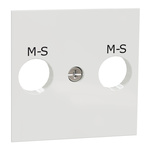 Schneider Electric, New Unica IP2XC White Screw Mount Horizontal Socket Socket
