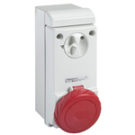 Schneider Electric, Mureva IP65 Grey Wall Mount 3P + N + E Socket Socket, Rated At 63A, 380 → 415 V