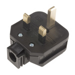 Masterplug UK Mains Plug, 13A, Cable Mount, 250 V ac