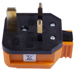 Planet-Wattohm UK Mains Plug, 13A, Cable Mount, 250 V ac