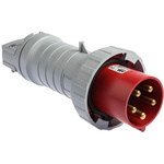 ABB, Tough & Safe IP67 Red Cable Mount 3P + N + E Industrial Power Plug, Rated At 63A, 415 V