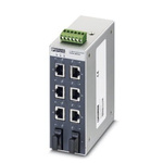 Phoenix Contact Ethernet Switch, 6 RJ45 port, 24V dc, 100Mbit/s Transmission Speed, DIN Rail Mount FL SWITCH SFNT