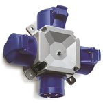 ABB IP44 Blue 1 x 2P + E, 3 x 2P + E Distribution Unit Plug, Socket, Rated At 16A, 200 → 250 V