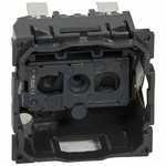 Legrand Black 1 Gang Plug Socket, 16A, French 2P, Indoor Use