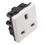 Legrand White 1 Gang Plug Socket, 13A, Type G - British, Indoor Use