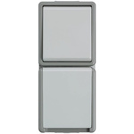 Siemens Grey 1 Gang Plug Socket, 16A, Type F - German Schuko, Outdoor Use