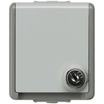 Siemens Grey 1 Gang Plug Socket, 16A, Type F - German Schuko, Outdoor Use