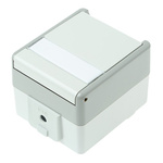 Siemens Grey 1 Gang Plug Socket, 16A, Type F - German Schuko, Outdoor Use