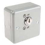 MK Electric Grey 1 Gang Key Operated Socket Switch, 2 Poles, 20A