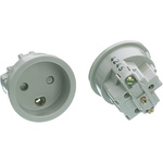 Denmark Mains Connector, 10A, Panel Mount