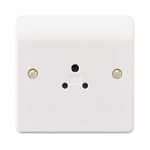 MK Electric White 1 Gang Electrical Socket, 2A