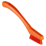 Vikan Orange 15mm PET Extra Hard Scrubbing Brush for Engineering Cleaning