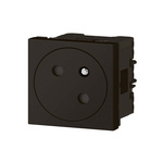 Legrand Black 1 Gang Plug Socket, 16A, Indoor Use