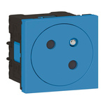 Legrand Blue 1 Gang Plug Socket, 16A, Indoor Use