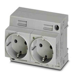 Phoenix Contact German Mains Sockets, 16A, DIN Rail, 250 V