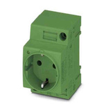 Phoenix Contact German Mains Sockets, 16A, DIN Rail, 250 V