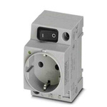 Phoenix Contact German Mains Sockets, 16A, DIN Rail, 250 V