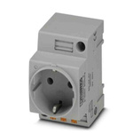 Phoenix Contact German Mains Sockets, 16A, DIN Rail, 250 V