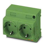 Phoenix Contact German Mains Sockets, 16A, DIN Rail, 250 V