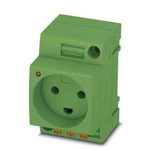 Phoenix Contact Denmark Mains Sockets, 16A, DIN Rail, 250 V