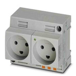 Phoenix Contact Denmark Mains Sockets, 16A, DIN Rail, 250 V