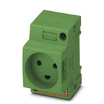 Phoenix Contact Denmark Mains Sockets, 16A, DIN Rail, 250 V