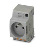 Phoenix Contact French Mains Sockets, 16A, DIN Rail, 250 V