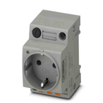 Phoenix Contact German Mains Sockets, 16A, DIN Rail, 250 V