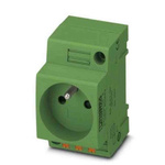 Phoenix Contact French Mains Sockets, 16A, DIN Rail, 250 V
