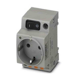 Phoenix Contact German Mains Sockets, 16A, DIN Rail, 250 V