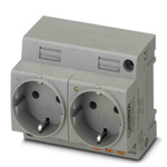 Phoenix Contact German Mains Sockets, 16A, DIN Rail, 250 V