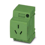 Phoenix Contact Chinese Mains Sockets, 10A, DIN Rail, 250 V