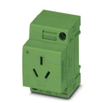 Phoenix Contact Chinese Mains Sockets, 10A, DIN Rail, 250 V