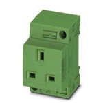 Phoenix Contact Mains Sockets, 13A, DIN Rail, 250 V