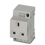 Phoenix Contact Mains Sockets, 13A, DIN Rail Mount, 250 V