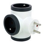 Legrand French / German Multi Outlet Plug, 16A, Plug-In