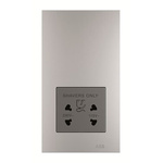 ABB Light Grey 1 Gang Plug Socket, 2 Poles, 20A, Outdoor Use