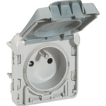 Legrand Grey Plug Socket, 2 Poles, 16A, NF Socket