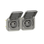 Legrand Grey Plug Socket, 2 Poles, NF Socket
