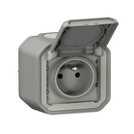 Legrand Grey Plug Socket, NF Socket