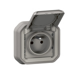 Legrand Grey Plug Socket, NF Socket